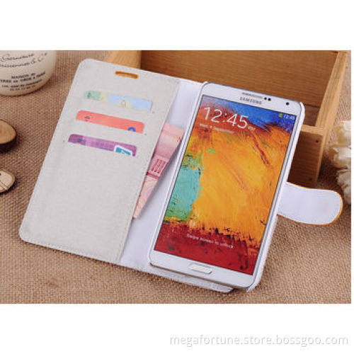 Hot selling fashionable ultra-slim PU case for Samsung Galaxy note3, various colors